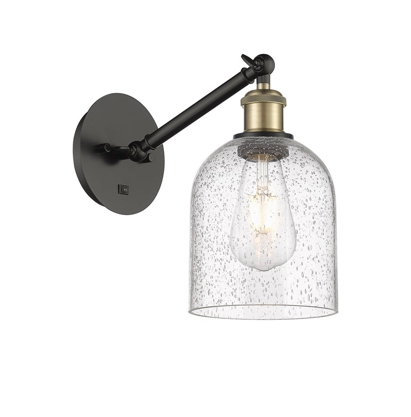 Innovations 317-1W-BAB-G558-6SDY One Light Wall Sconce, Black Antique Brass