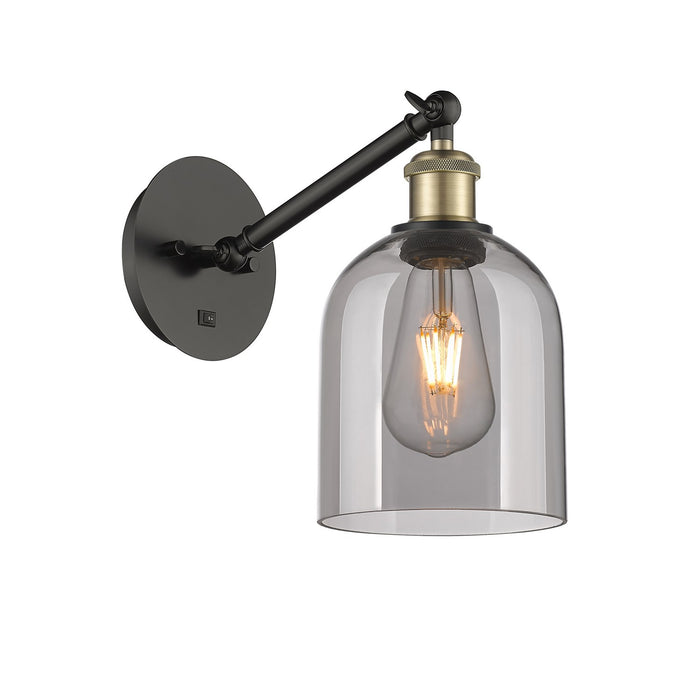 Innovations 317-1W-BAB-G558-6SM One Light Wall Sconce, Black Antique Brass