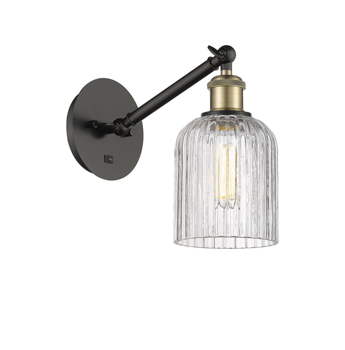 Innovations 317-1W-BAB-G559-5CL One Light Wall Sconce, Black Antique Brass