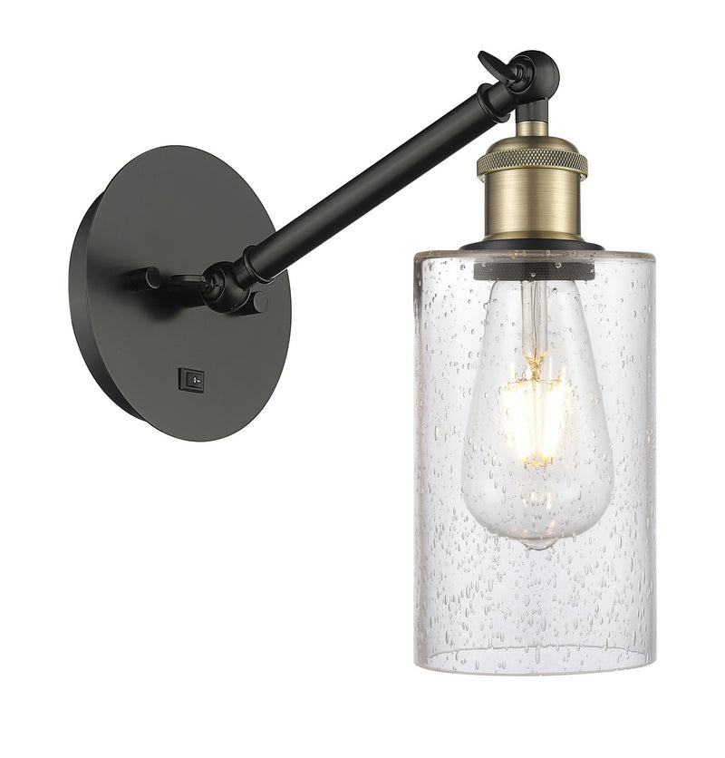 Innovations 317-1W-BAB-G804 One Light Wall Sconce, Black Antique Brass