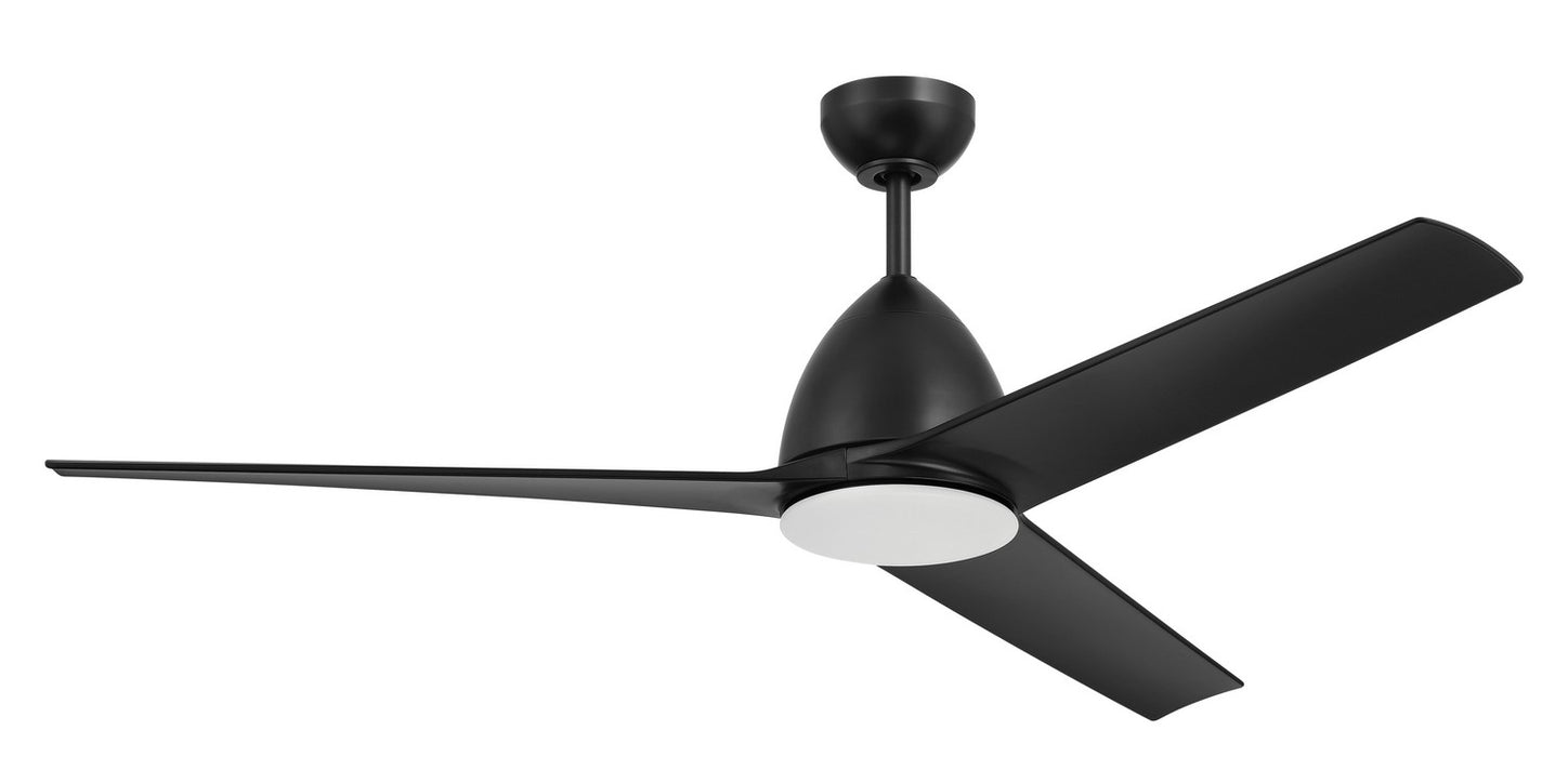 Craftmade NTO54FB3 54"Ceiling Fan, Flat Black