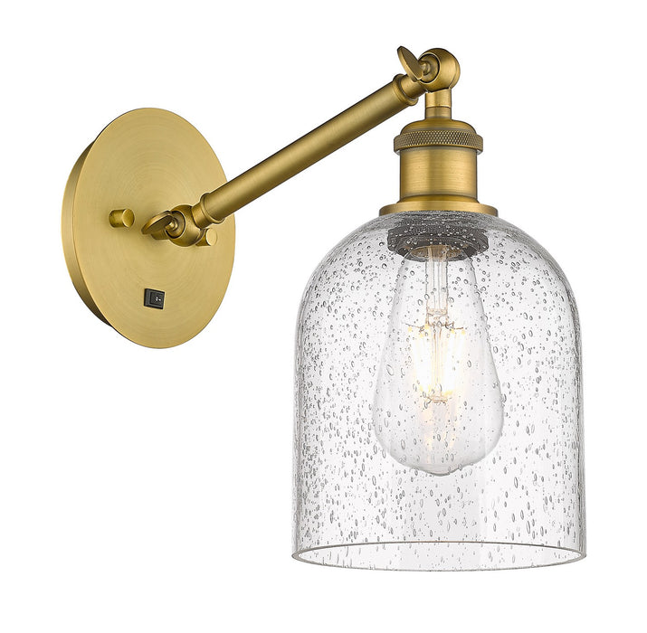 Innovations 317-1W-BB-G558-6SDY One Light Wall Sconce, Brushed Brass