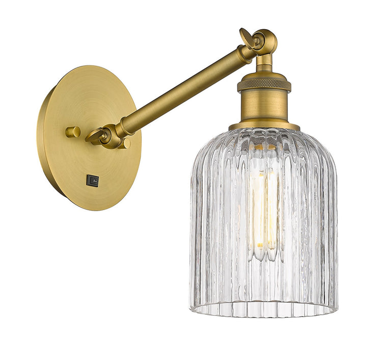 Innovations 317-1W-BB-G559-5CL One Light Wall Sconce, Brushed Brass