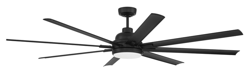 Craftmade RSH72FB8-NWF 72" Ceiling Fan, Flat Black