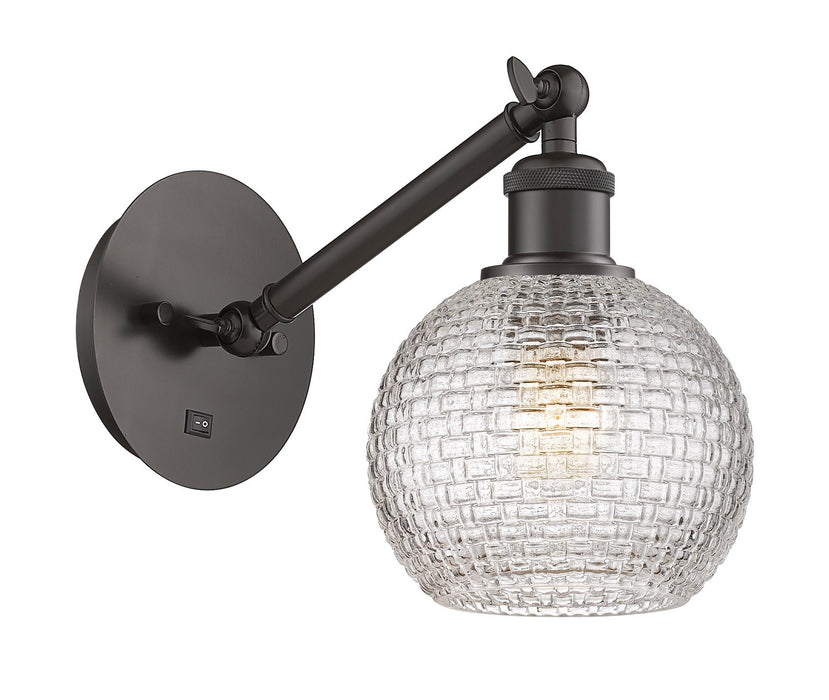 Innovations 317-1W-OB-G122C-6CL One Light Wall Sconce, Oil Rubbed Bronze
