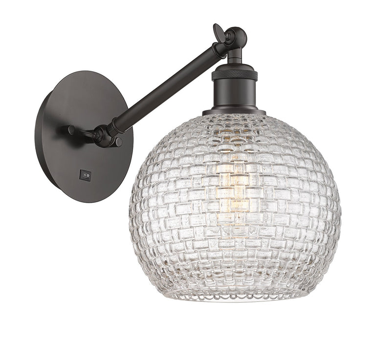 Innovations 317-1W-OB-G122C-8CL One Light Wall Sconce, Oil Rubbed Bronze