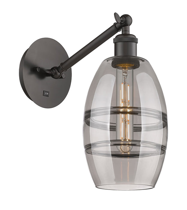 Innovations 317-1W-OB-G557-6SM One Light Wall Sconce, Oil Rubbed Bronze