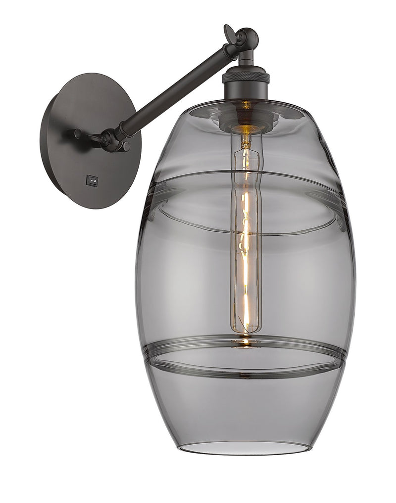 Innovations 317-1W-OB-G557-8SM One Light Wall Sconce, Oil Rubbed Bronze