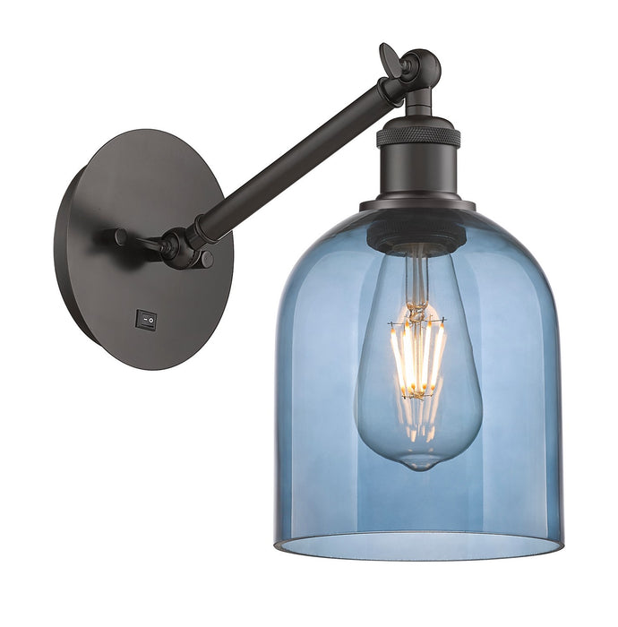 Innovations 317-1W-OB-G558-6BL One Light Wall Sconce, Oil Rubbed Bronze