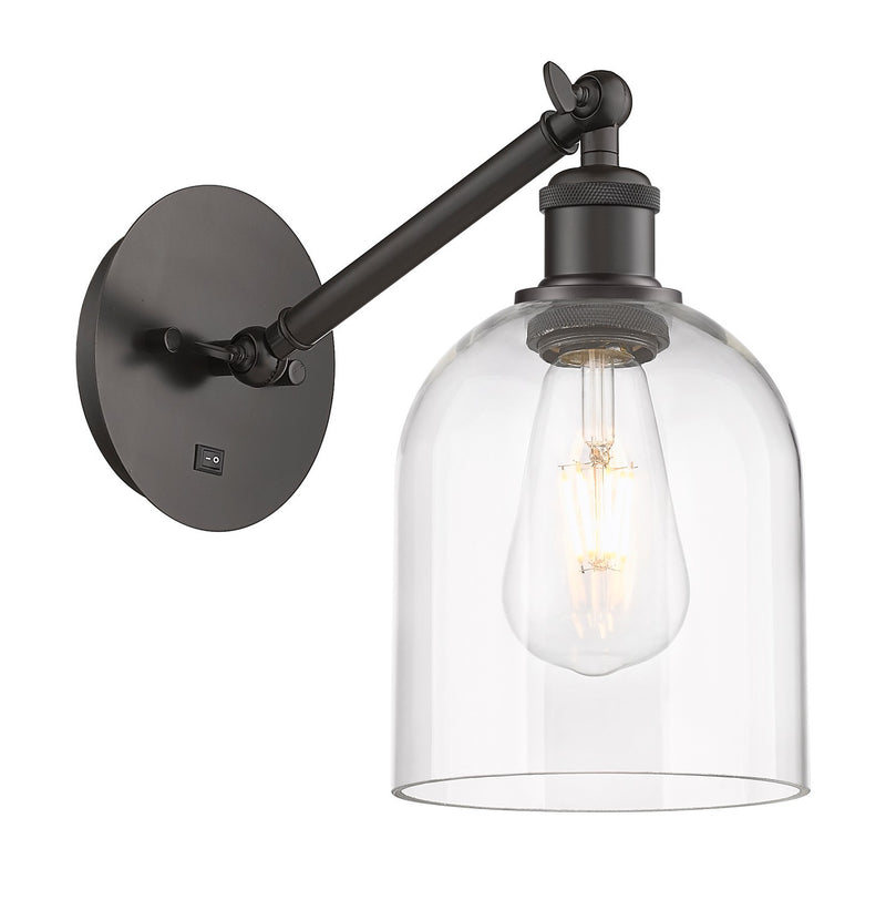 Innovations 317-1W-OB-G558-6CL One Light Wall Sconce, Oil Rubbed Bronze