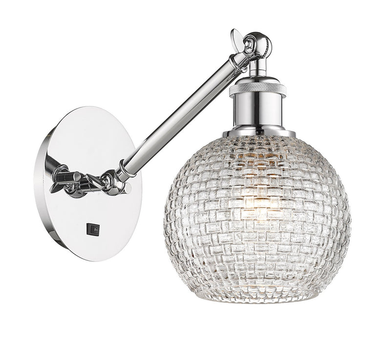 Innovations 317-1W-PC-G122C-6CL One Light Wall Sconce, Polished Chrome