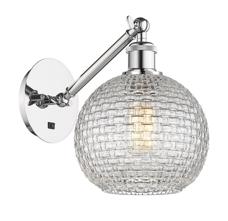 Innovations 317-1W-PC-G122C-8CL One Light Wall Sconce, Polished Chrome