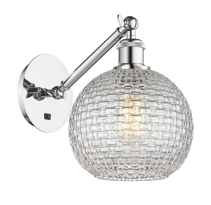 Innovations 317-1W-PC-G122C-8CL One Light Wall Sconce, Polished Chrome