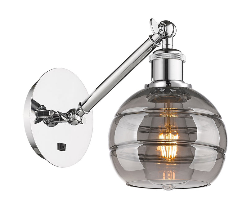 Innovations 317-1W-PC-G556-6SM One Light Wall Sconce, Polished Chrome