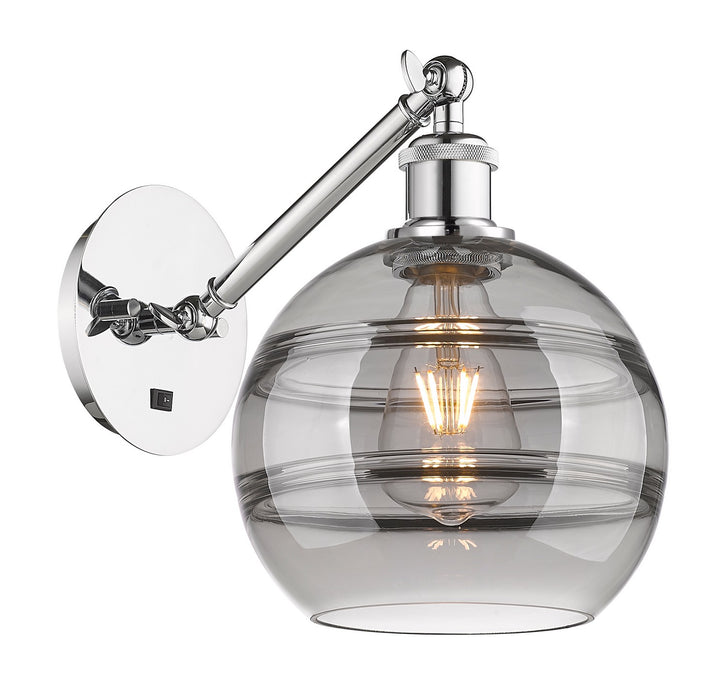 Innovations 317-1W-PC-G556-8SM One Light Wall Sconce, Polished Chrome