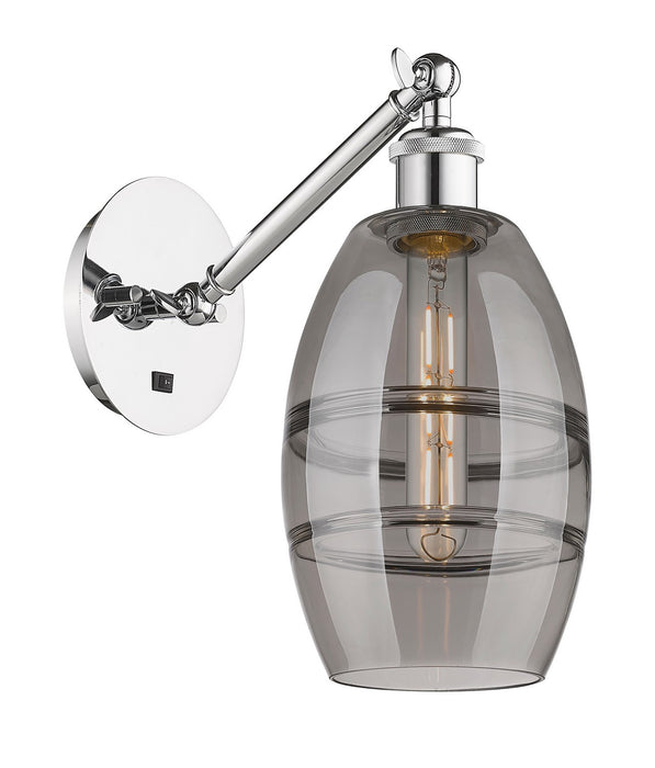 Innovations 317-1W-PC-G557-6SM One Light Wall Sconce, Polished Chrome