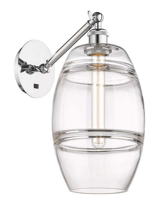 Innovations 317-1W-PC-G557-8CL One Light Wall Sconce, Polished Chrome