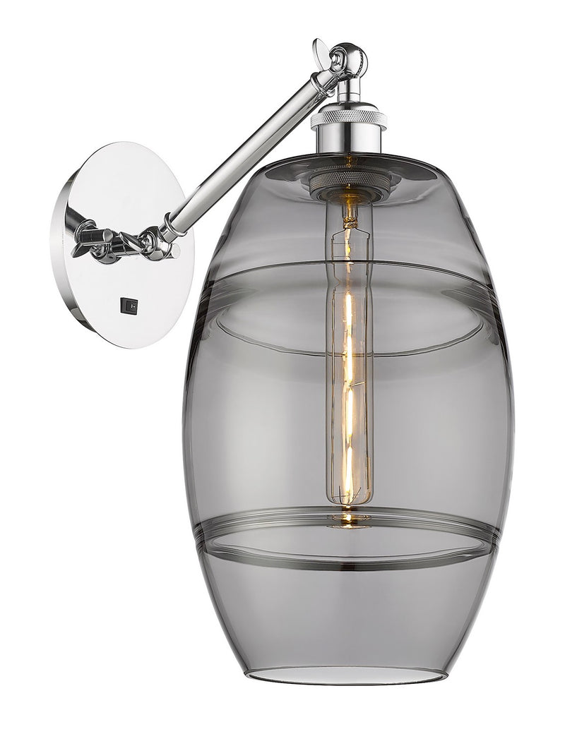 Innovations 317-1W-PC-G557-8SM One Light Wall Sconce, Polished Chrome