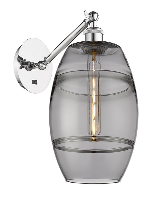 Innovations 317-1W-PC-G557-8SM One Light Wall Sconce, Polished Chrome