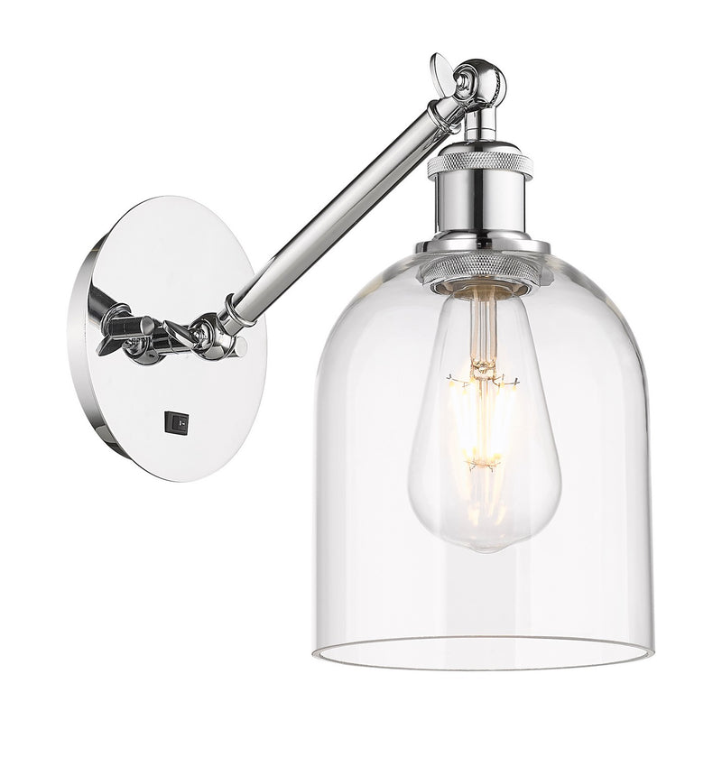 Innovations 317-1W-PC-G558-6CL One Light Wall Sconce, Polished Chrome