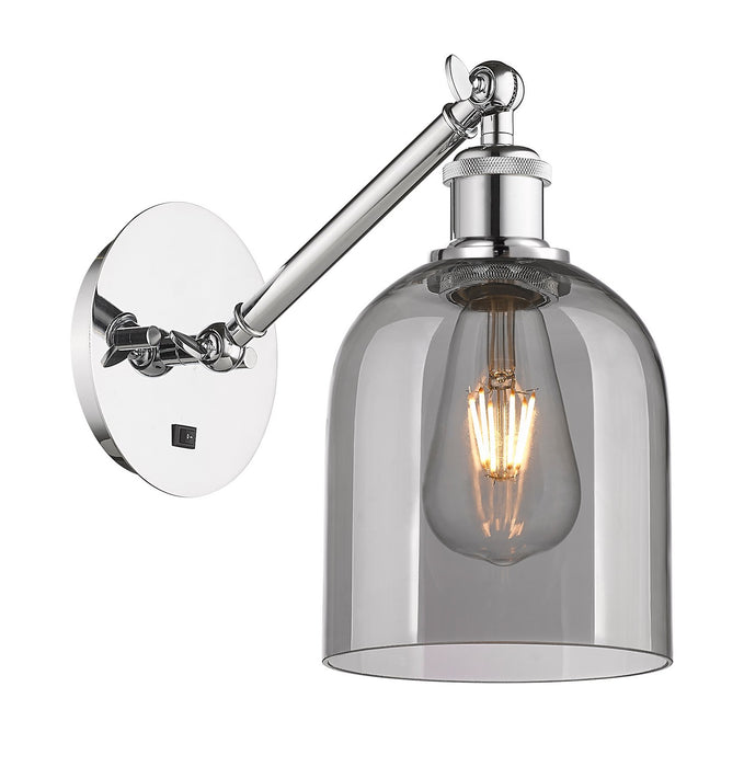 Innovations 317-1W-PC-G558-6SM One Light Wall Sconce, Polished Chrome