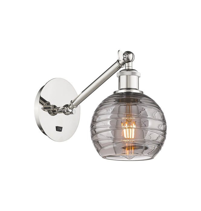 Innovations 317-1W-PN-G1213-6SM One Light Wall Sconce, Polished Nickel