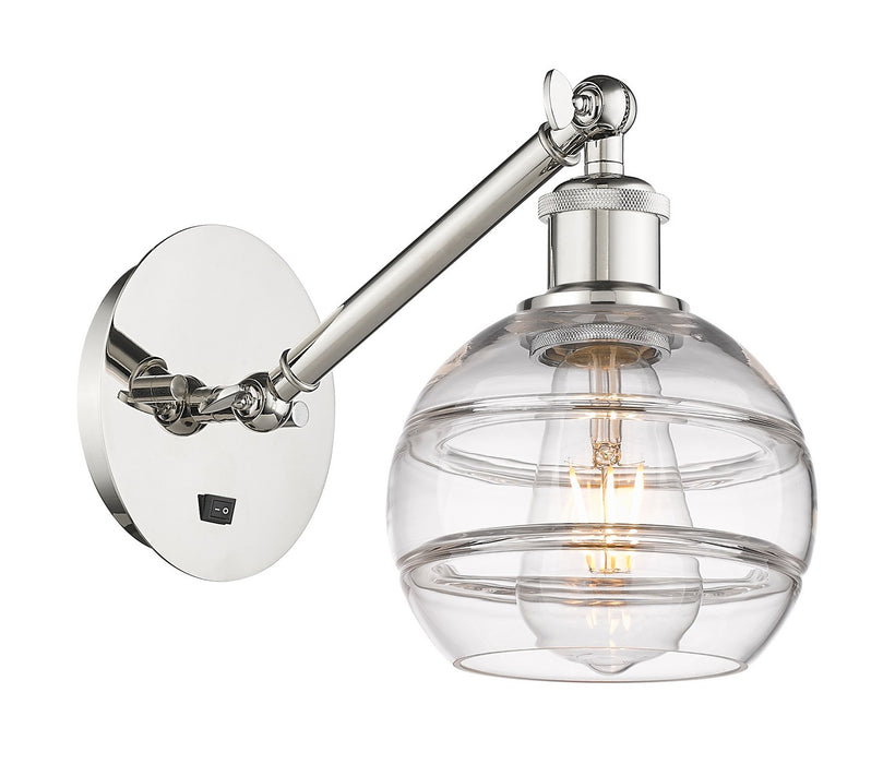 Innovations 317-1W-PN-G556-6CL One Light Wall Sconce, Polished Nickel