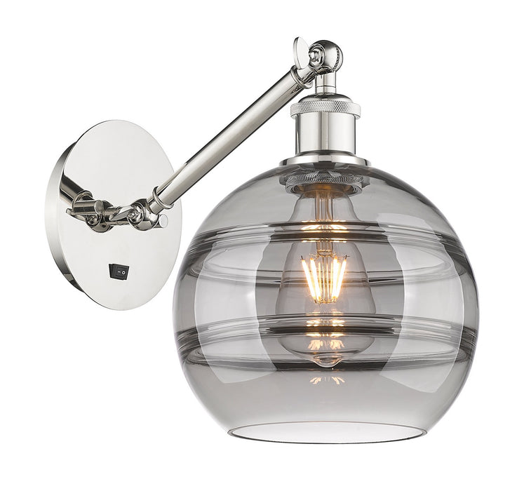 Innovations 317-1W-PN-G556-8SM One Light Wall Sconce, Polished Nickel