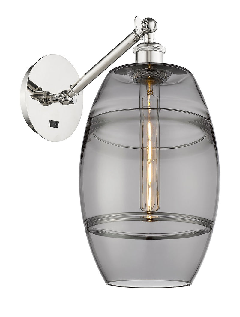 Innovations 317-1W-PN-G557-8SM One Light Wall Sconce, Polished Nickel