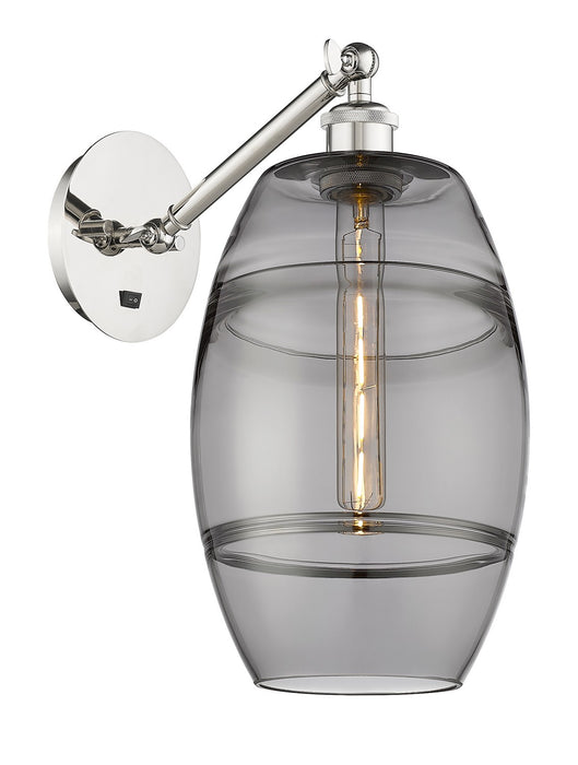 Innovations 317-1W-PN-G557-8SM One Light Wall Sconce, Polished Nickel