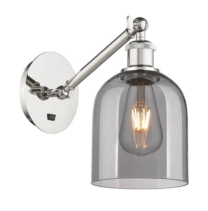 Innovations 317-1W-PN-G558-6SM One Light Wall Sconce, Polished Nickel