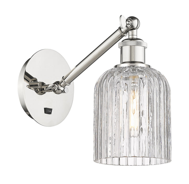 Innovations 317-1W-PN-G559-5CL One Light Wall Sconce, Polished Nickel