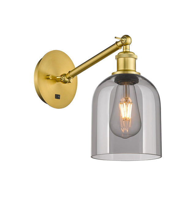 Innovations 317-1W-SG-G558-6SM One Light Wall Sconce, Satin Gold