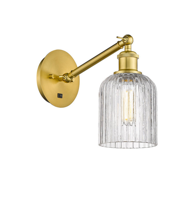 Innovations 317-1W-SG-G559-5CL One Light Wall Sconce, Satin Gold