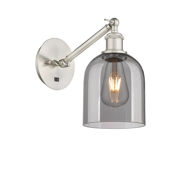 Innovations 317-1W-SN-G558-6SM One Light Wall Sconce, Brushed Satin Nickel