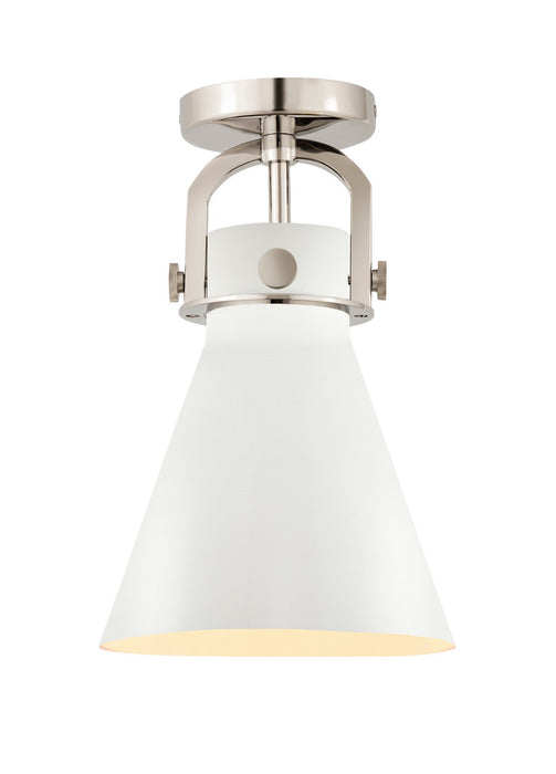 Innovations 410-1F-PN-M411-8W One Light Flush Mount, Polished Nickel