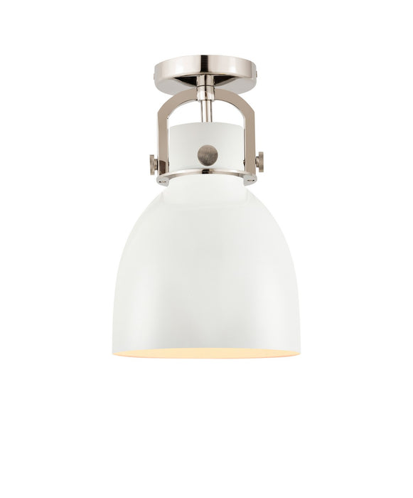 Innovations 410-1F-PN-M412-8W One Light Flush Mount, Polished Nickel