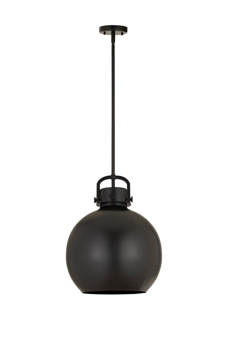Innovations 410-1SL-BK-M410-14BK One Light Pendant, Matte Black