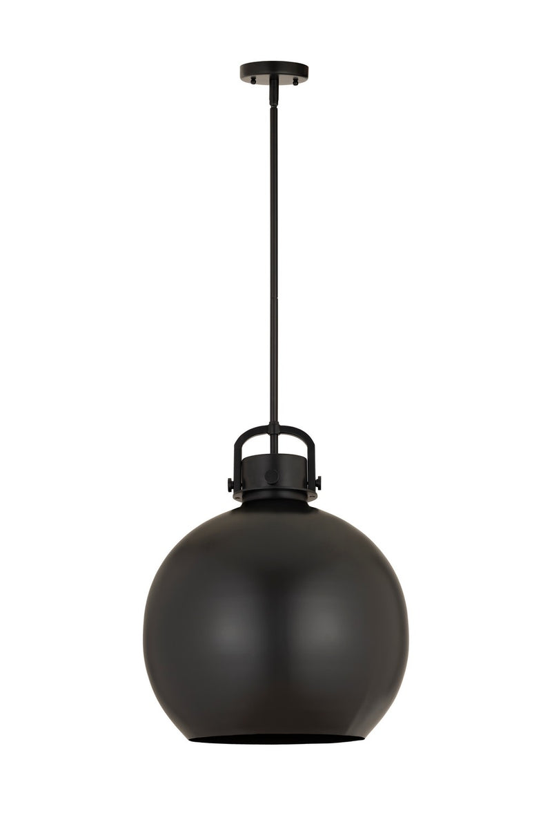 Innovations 410-1SL-BK-M410-16BK One Light Pendant, Matte Black