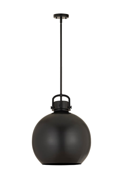 Innovations 410-1SL-BK-M410-16BK One Light Pendant, Matte Black
