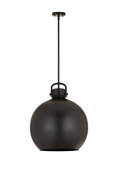 Innovations 410-1SL-BK-M410-18BK One Light Pendant, Matte Black