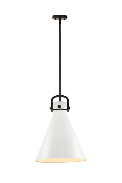 Innovations 410-1SL-BK-M411-14W One Light Pendant, Matte Black