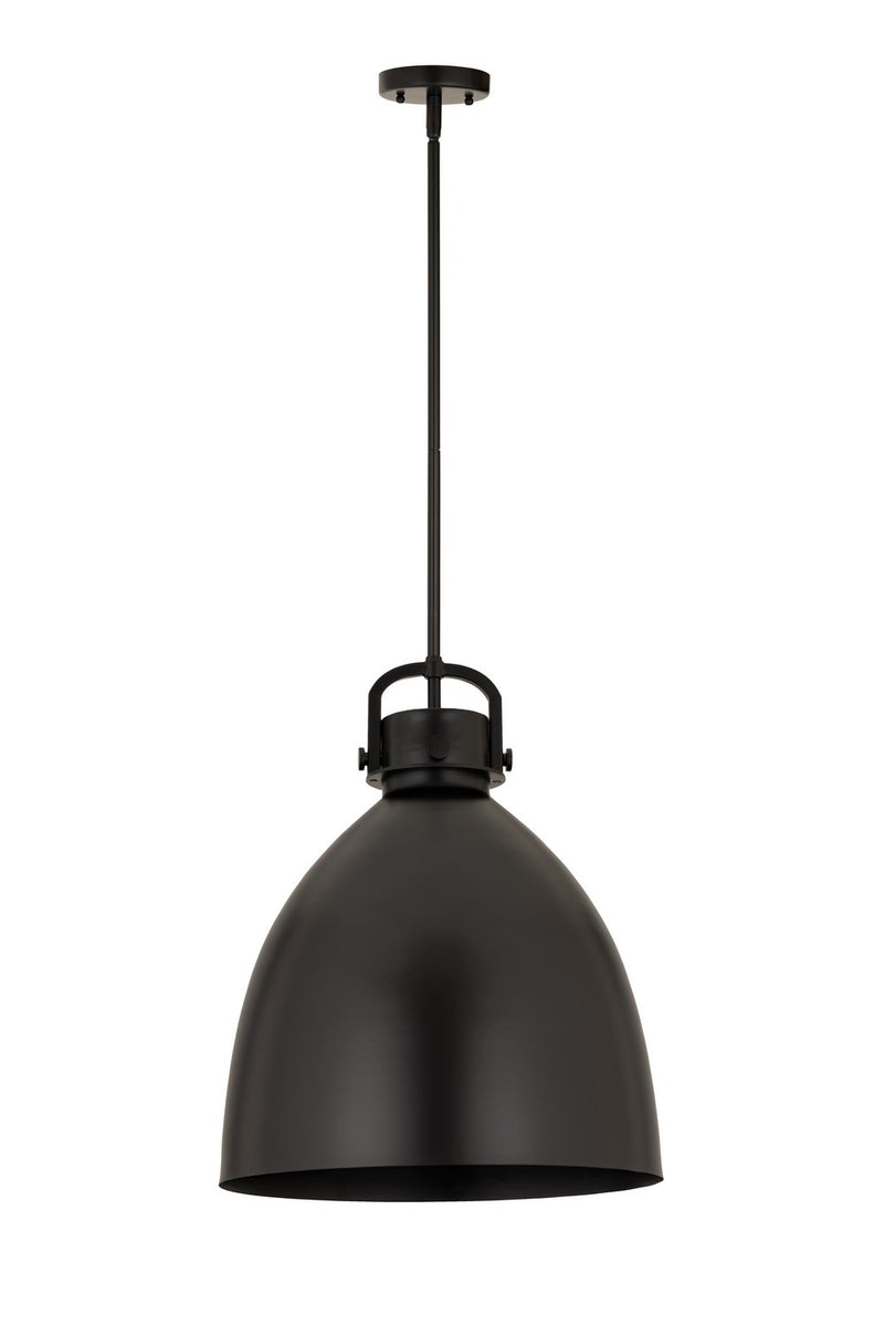 Innovations 410-1SL-BK-M412-18BK One Light Pendant, Matte Black