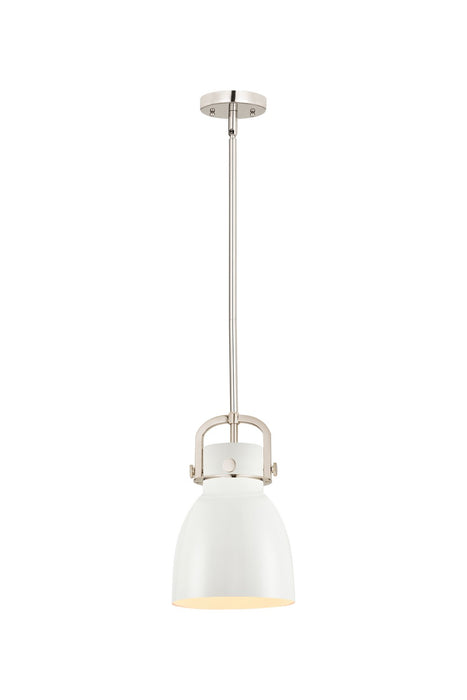 Innovations 410-1SS-PN-M412-8W One Light Pendant, Polished Nickel