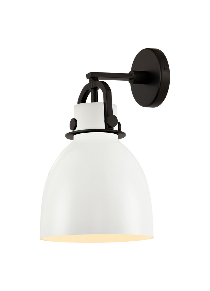Innovations 410-1W-BK-M412-8W One Light Wall Sconce, Matte Black