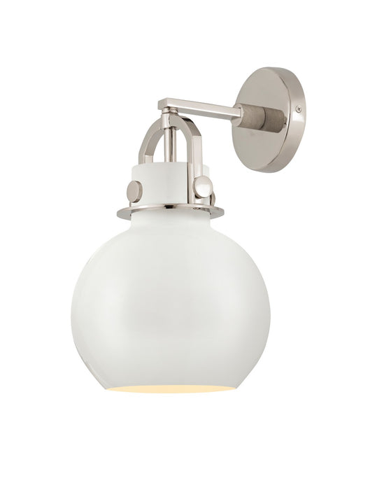 Innovations 410-1W-PN-M410-8W One Light Wall Sconce, Polished Nickel