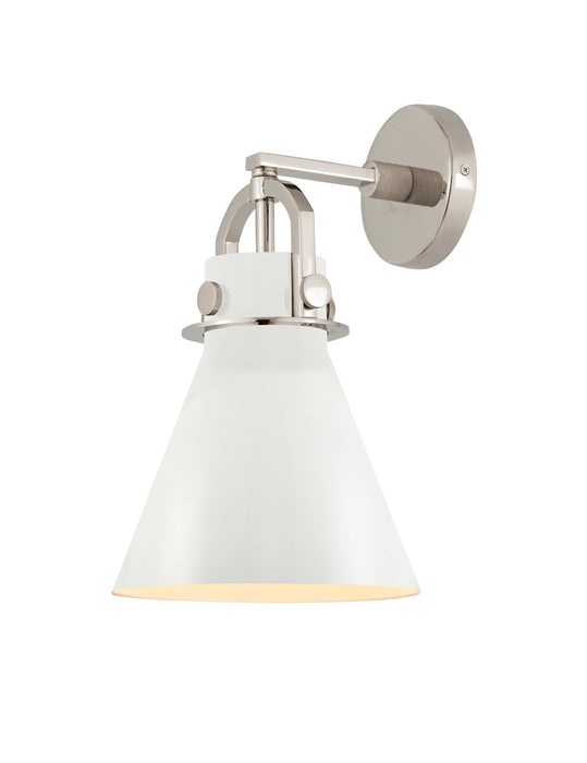 Innovations 410-1W-PN-M411-8W One Light Wall Sconce, Polished Nickel