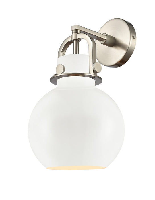 Innovations 410-1W-SN-M410-8W One Light Wall Sconce, Satin Nickel