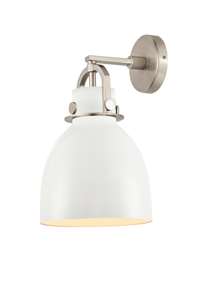 Innovations 410-1W-SN-M412-8W One Light Wall Sconce, Satin Nickel