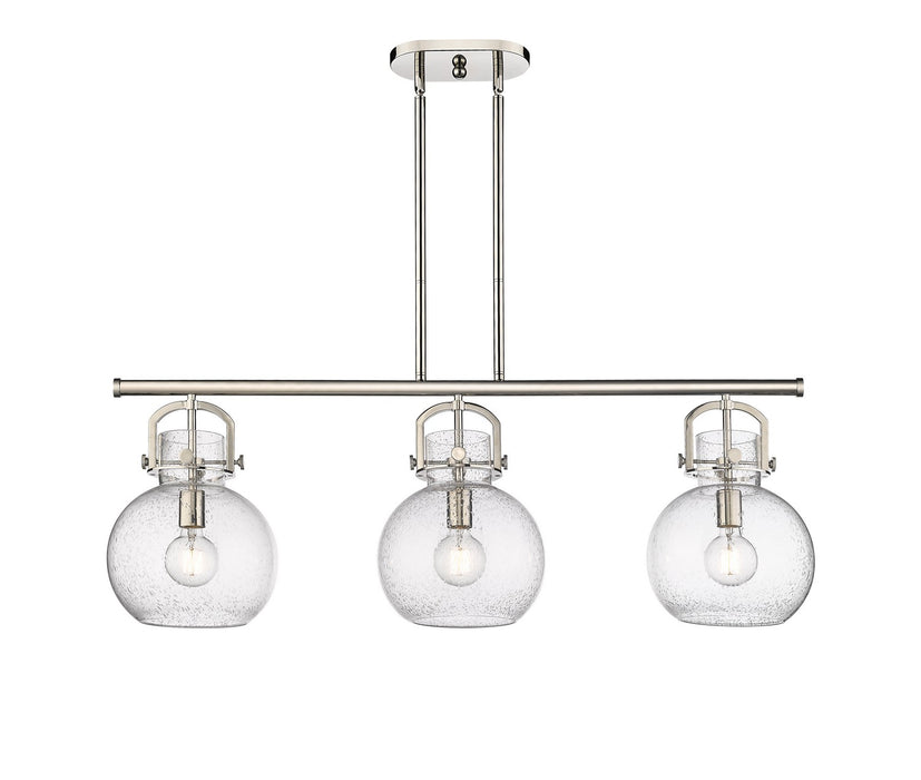 Innovations 410-3I-PN-G410-10SDY Three Light Island Pendant, Polished Nickel